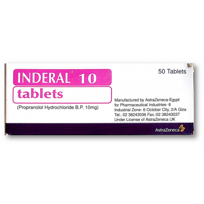 INDERAL 10 MG ( PROPRANOLOL ) 50 TABLETS